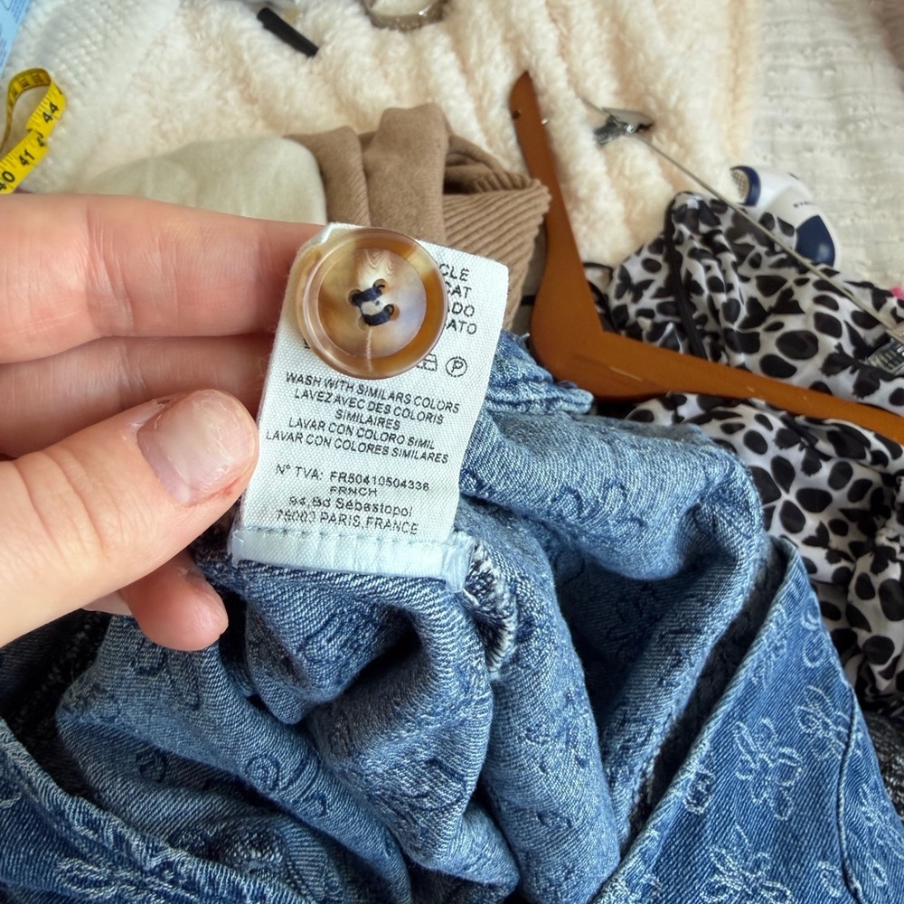 FRNCH Blue Floral Denim Overalls - Picture 10 of 10